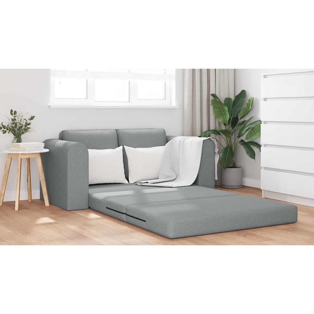 Divano letto Grigio chiaro 148 x 71 x 83 cm Tessuto - homemem39