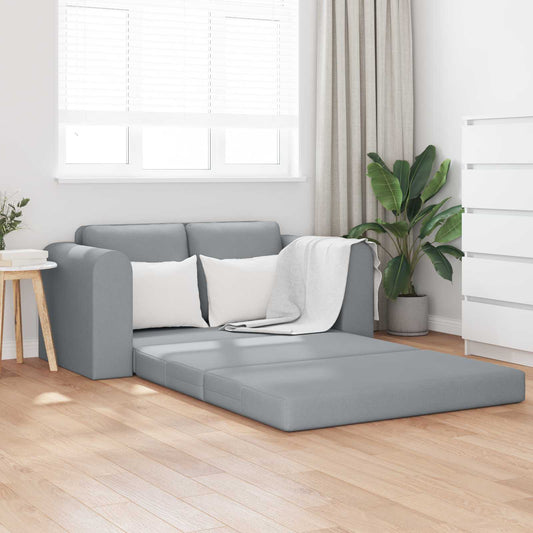 Divano letto 60cm Grigio chiaro Tessuto