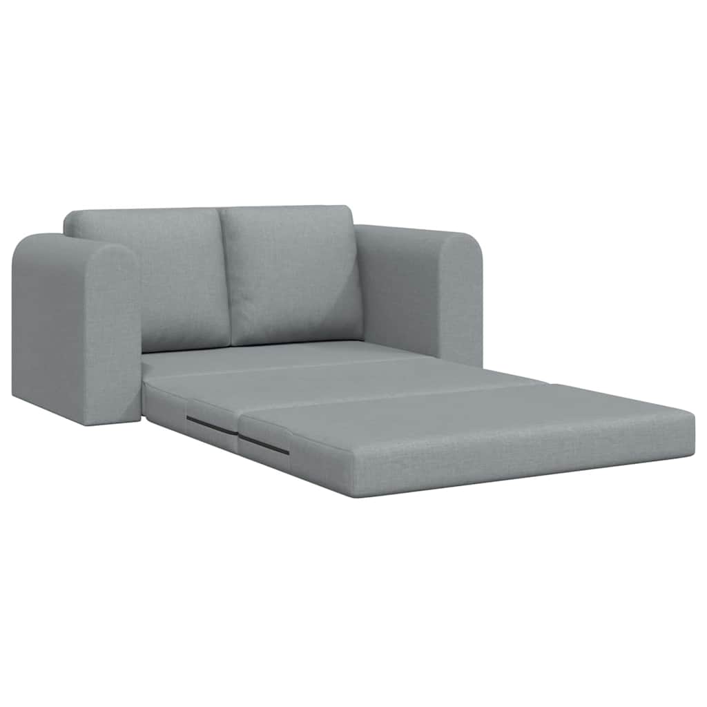 Divano letto Grigio chiaro 148 x 71 x 83 cm Tessuto - homemem39