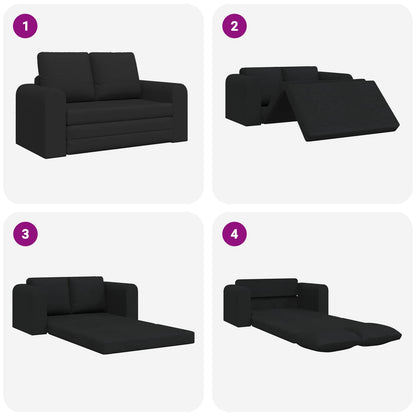 Divano letto 60cm Nero Tessuto | homemem39