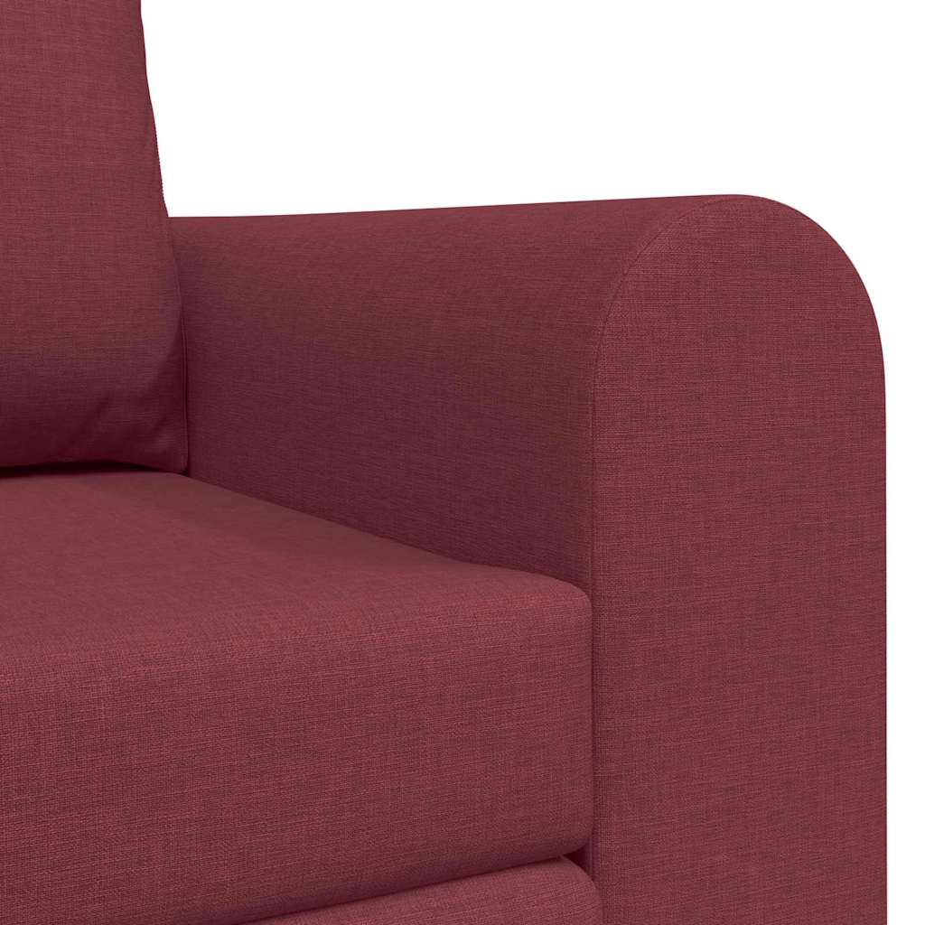 Divano letto 60cm Rosso Vino Tessuto