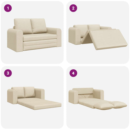 Divano letto 60cm Crema Tessuto | homemem39
