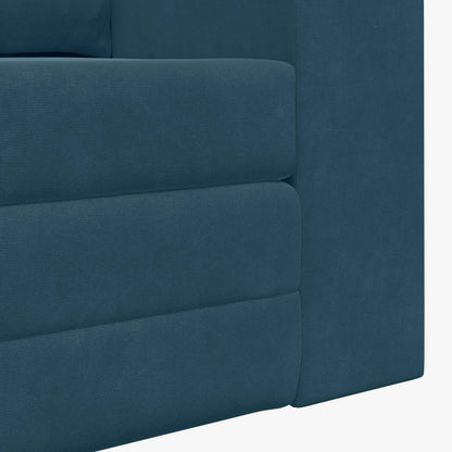 Divano letto Blu 148 x 71 x 83 cm Velluto | homemem39