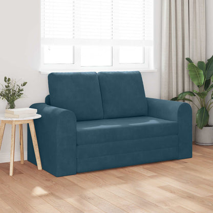 Divano letto Blu 148 x 71 x 83 cm Velluto