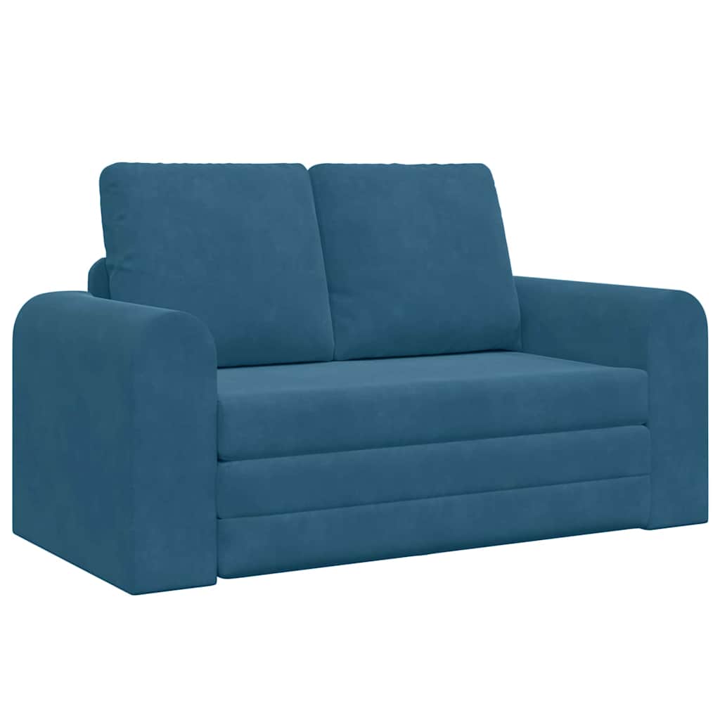 Divano letto 60cm Blu Velluto - homemem39