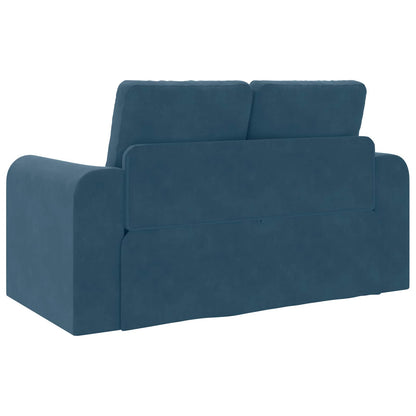 Divano letto Blu 148 x 71 x 83 cm Velluto | homemem39