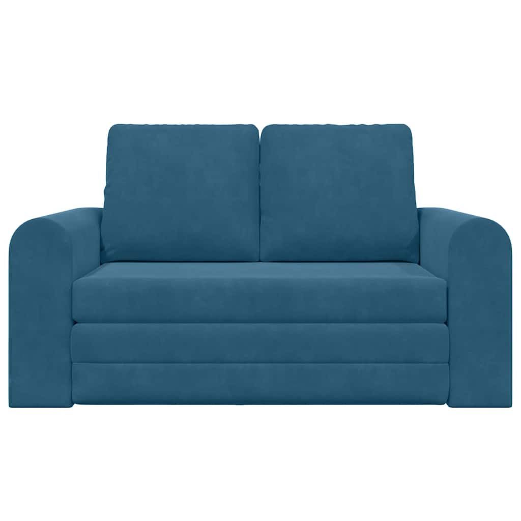 Divano letto 60cm Blu Velluto - homemem39