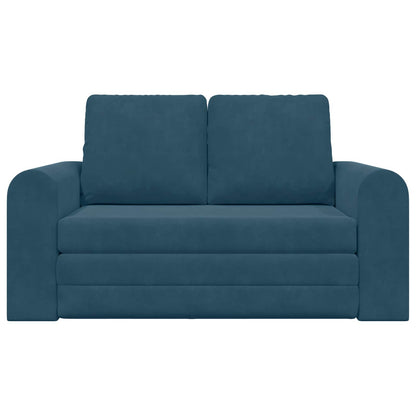 Divano letto Blu 148 x 71 x 83 cm Velluto | homemem39