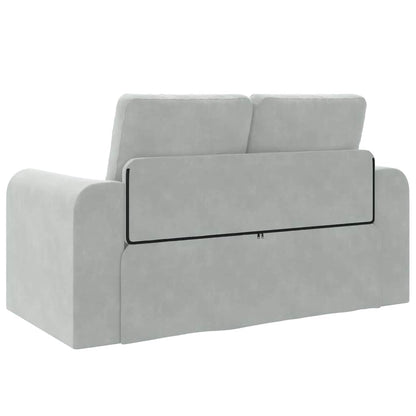 Divano letto Grigio chiaro 148 x 71 x 83 cm Velluto - homemem39