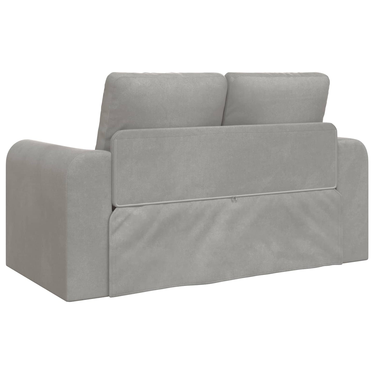 Divano letto Grigio chiaro 148 x 71 x 83 cm Velluto