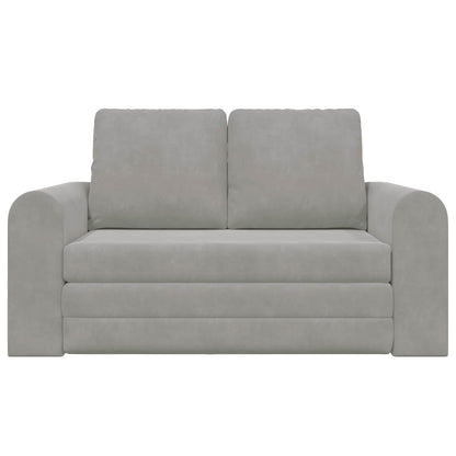 Divano letto Grigio chiaro 148 x 71 x 83 cm Velluto