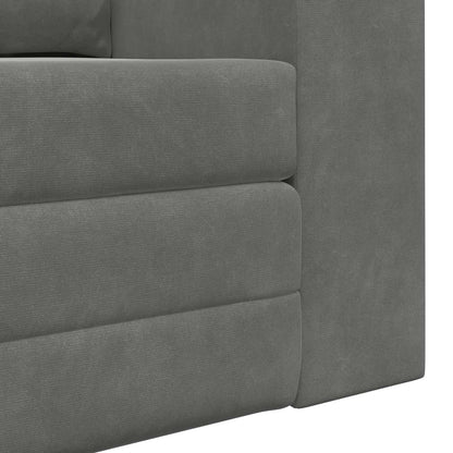 Divano letto Grigio scuro 148 x 71 x 83 cm Velluto | homemem39