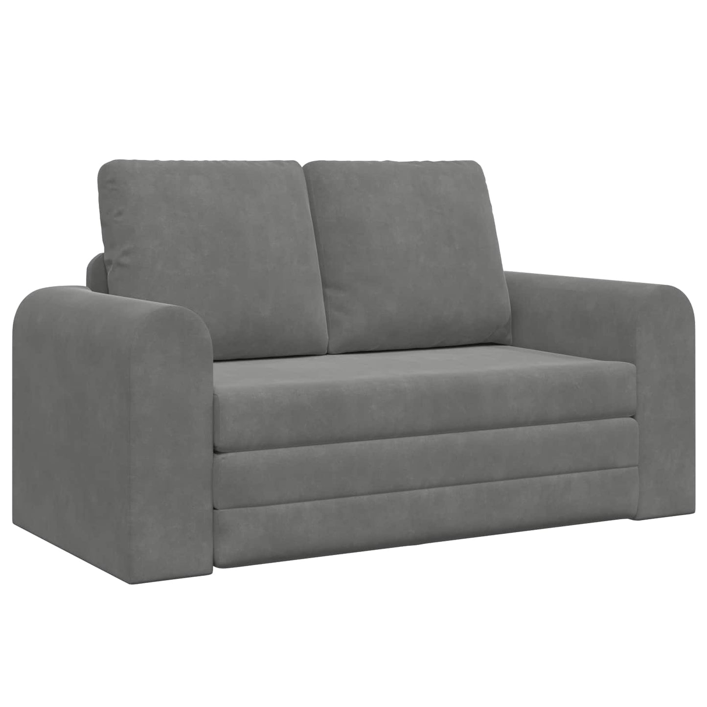 Divano letto Grigio scuro 148 x 71 x 83 cm Velluto