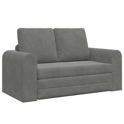 Divano letto Grigio scuro 148 x 71 x 83 cm Velluto