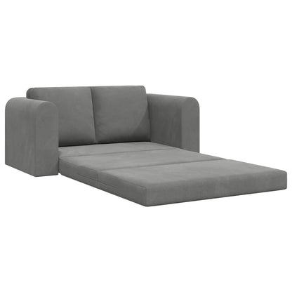 Divano letto Grigio scuro 148 x 71 x 83 cm Velluto | homemem39