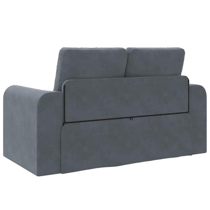 Divano letto Grigio scuro 148 x 71 x 83 cm Velluto - homemem39