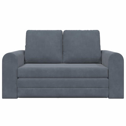 Divano letto Grigio scuro 148 x 71 x 83 cm Velluto - homemem39