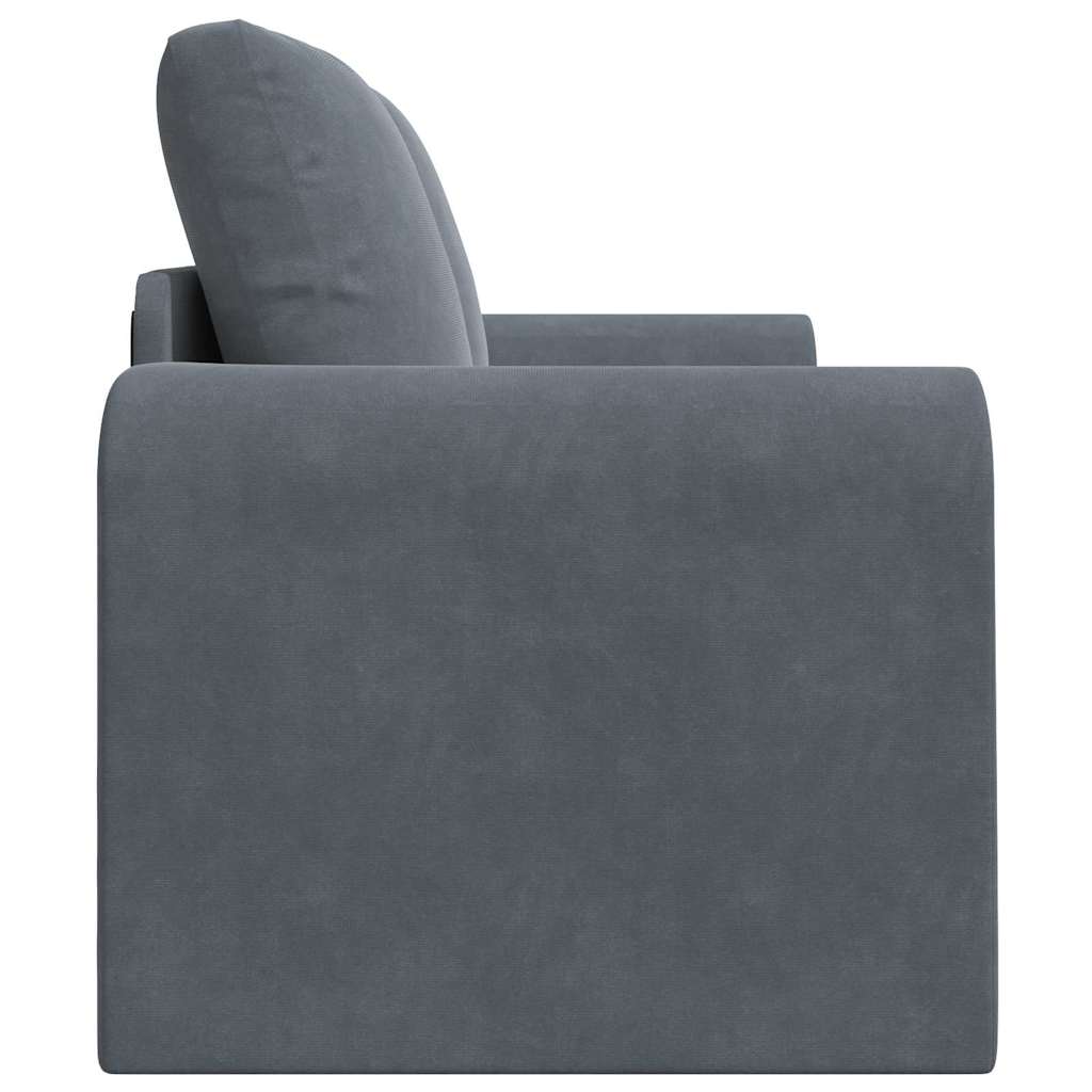 Divano letto Grigio scuro 148 x 71 x 83 cm Velluto - homemem39