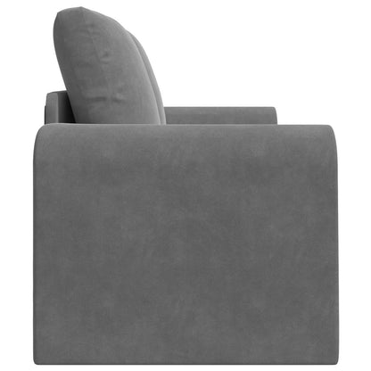 Divano letto Grigio scuro 148 x 71 x 83 cm Velluto