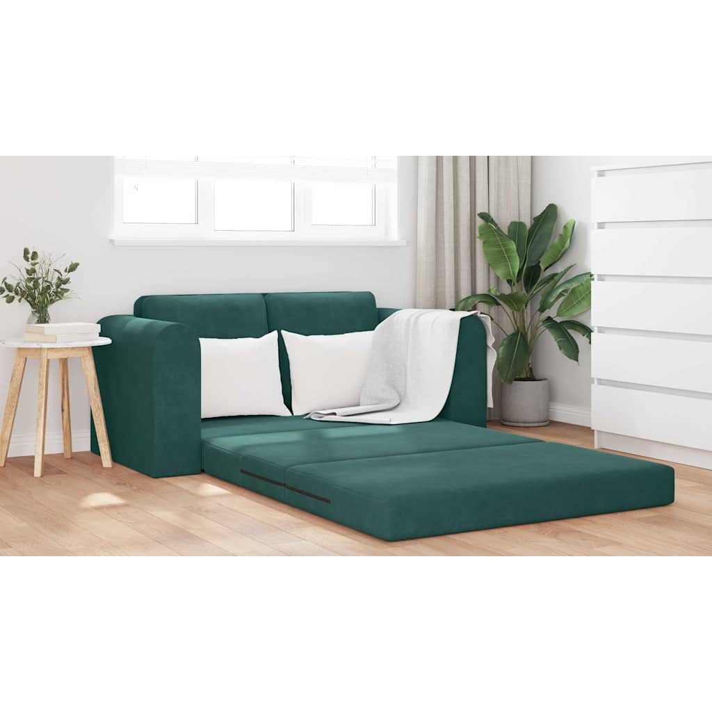 Divano letto 60cm Verde Scuro Velluto - homemem39