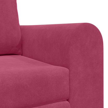 Divano letto Rosso Vino 148 x 71 x 83 cm Velluto | homemem39