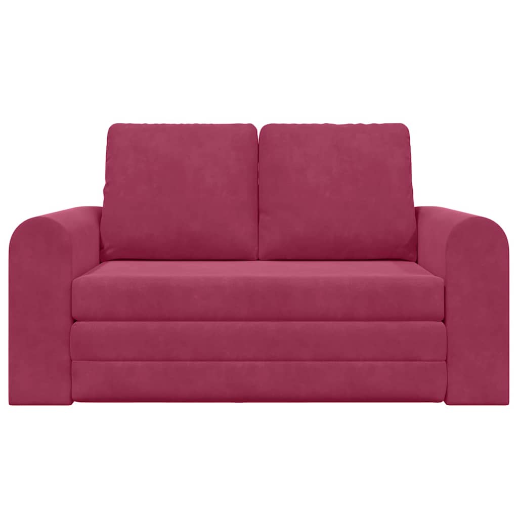Divano letto 60cm Rosso Vino Velluto - homemem39