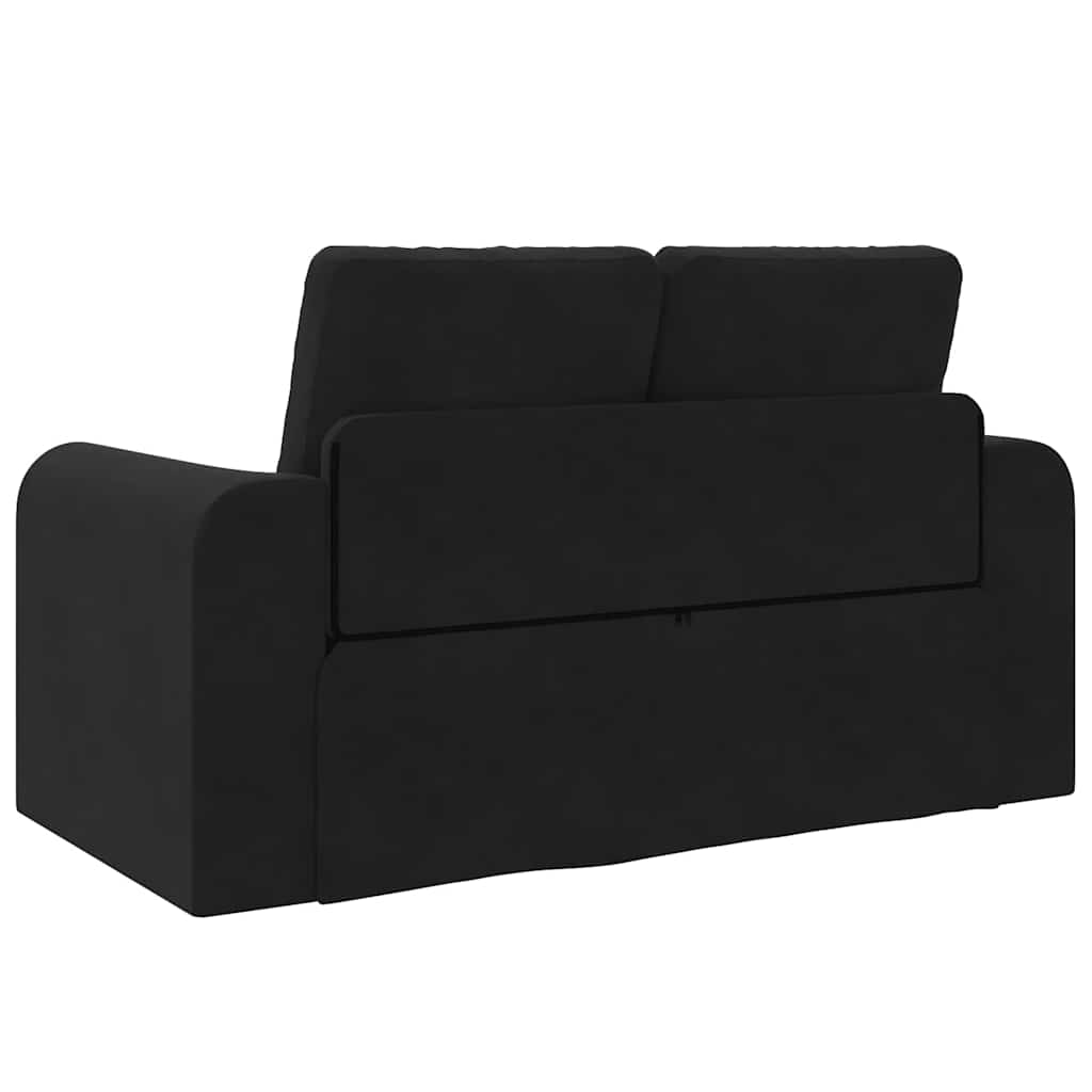 Divano letto Nero 148 x 71 x 83 cm Velluto - homemem39