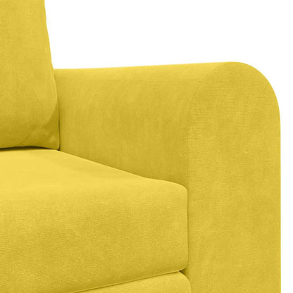 Divano letto 60cm Giallo Velluto