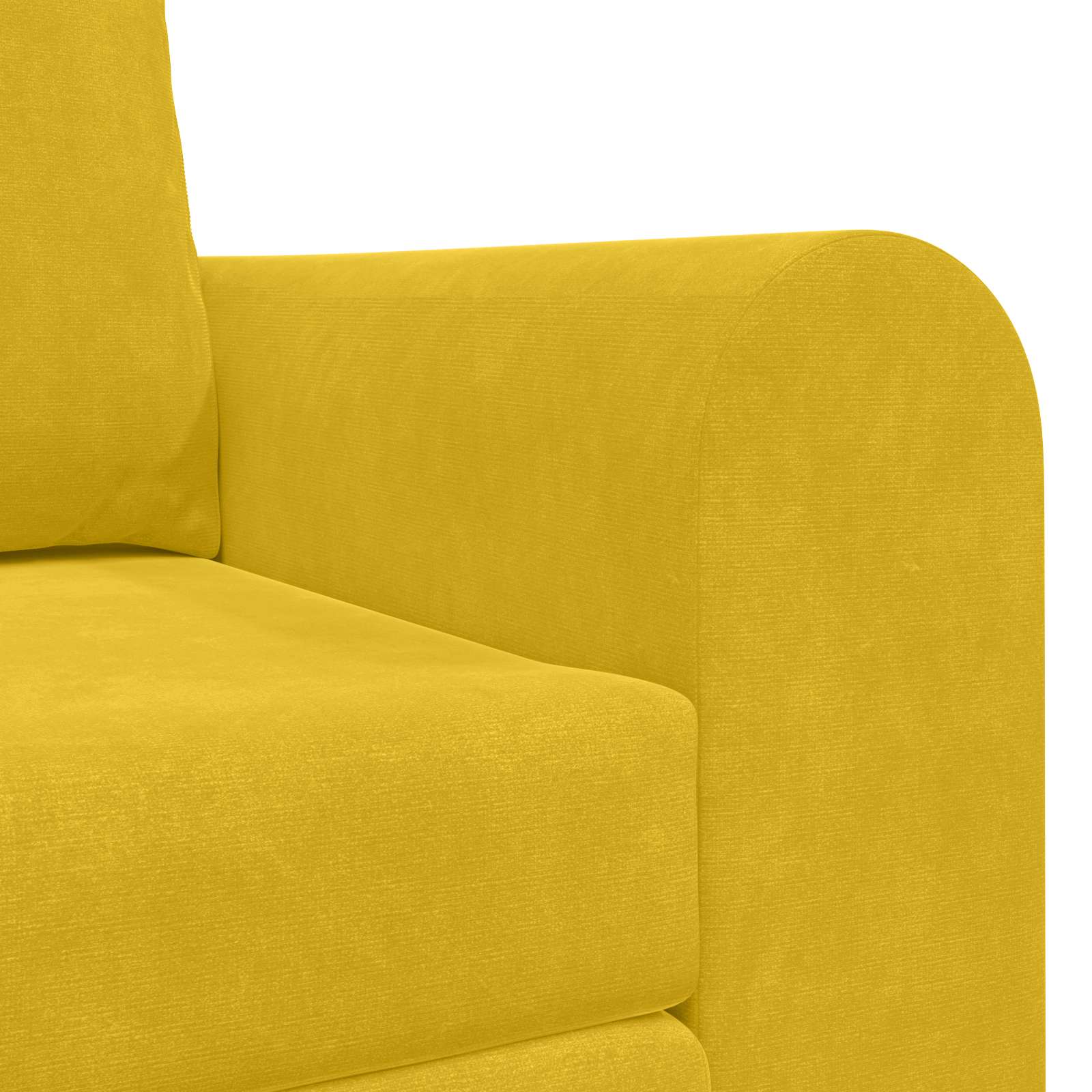 Divano letto Giallo 148 x 71 x 83 cm Velluto | homemem39