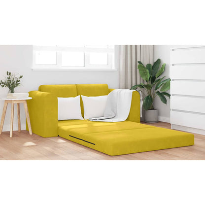 Divano letto 60cm Giallo Velluto