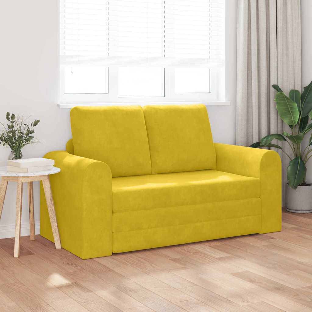 Divano letto 60cm Giallo Velluto