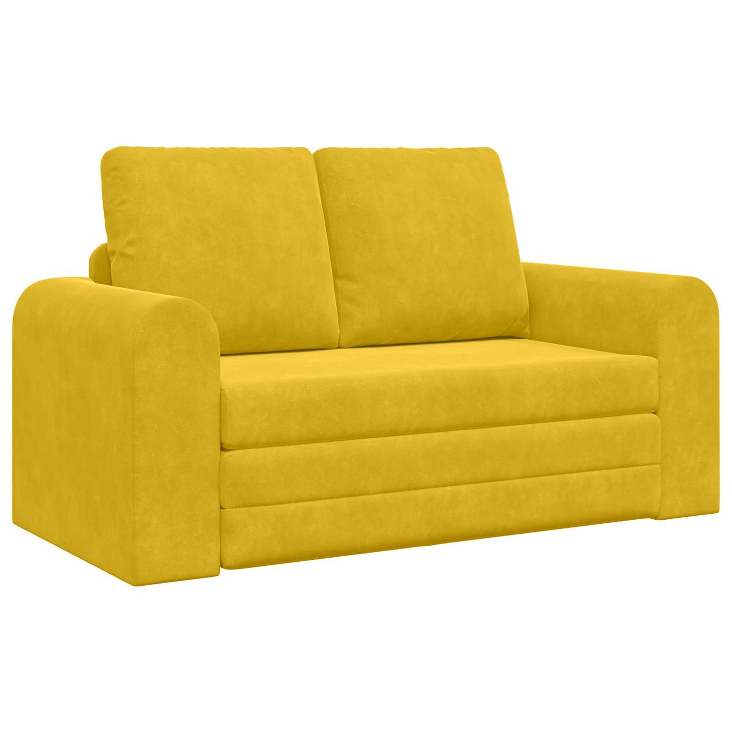 Divano letto Giallo 148 x 71 x 83 cm Velluto