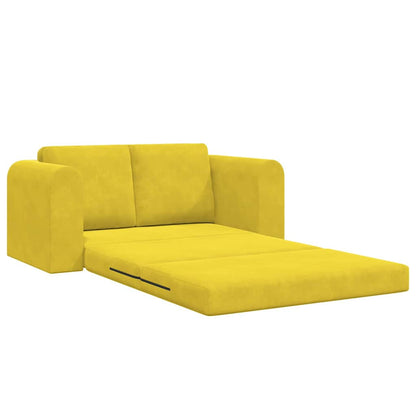 Divano letto 60cm Giallo Velluto