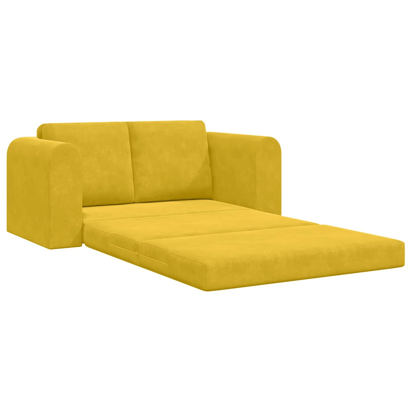 Divano letto Giallo 148 x 71 x 83 cm Velluto | homemem39