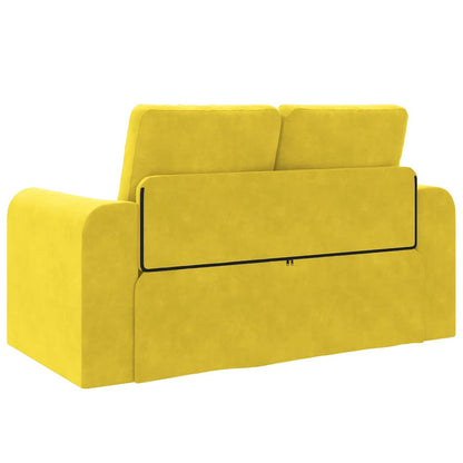 Divano letto 60cm Giallo Velluto