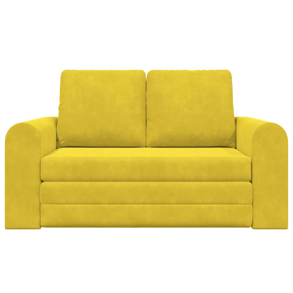 Divano letto 60cm Giallo Velluto