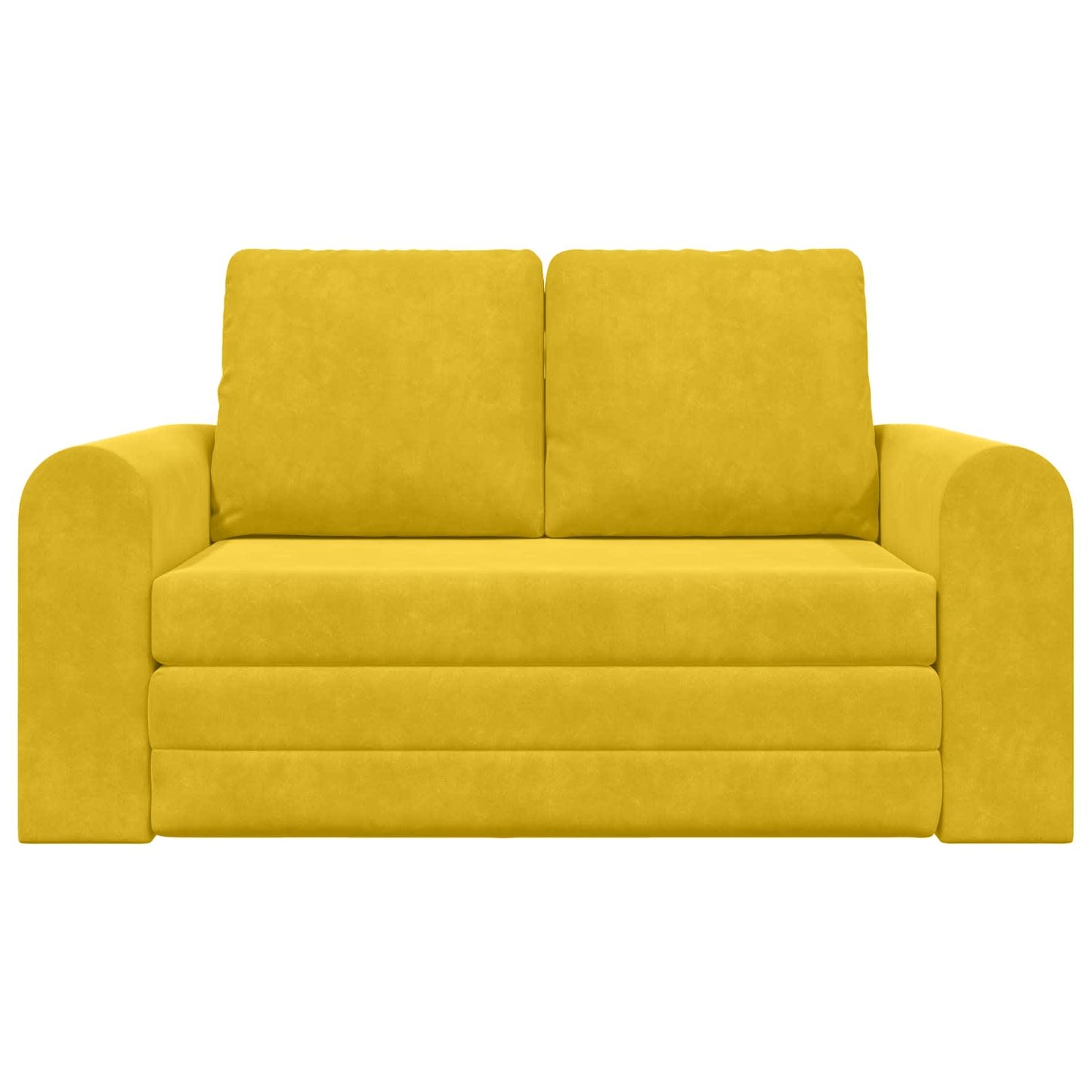 Divano letto Giallo 148 x 71 x 83 cm Velluto | homemem39