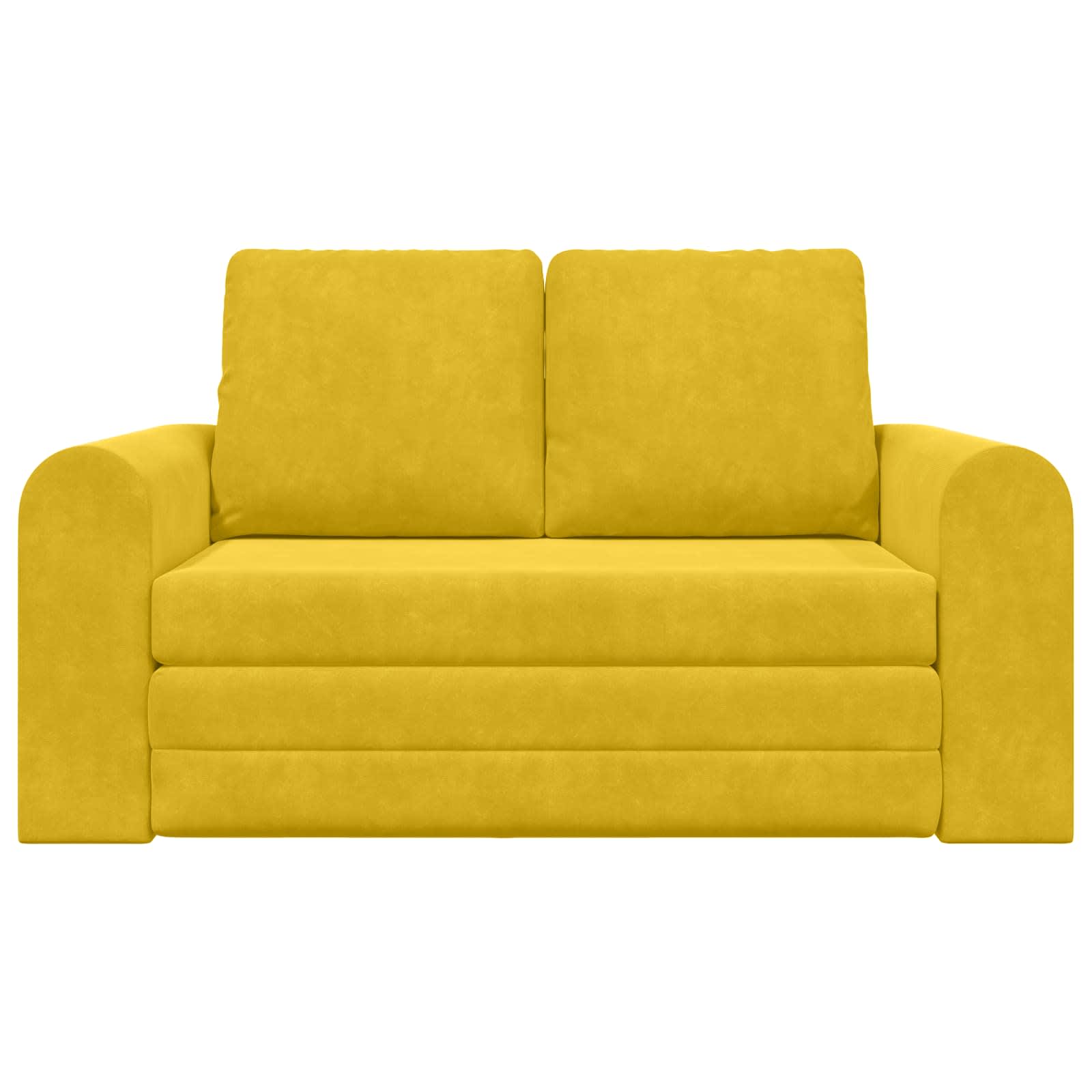 Divano letto Giallo 148 x 71 x 83 cm Velluto | homemem39