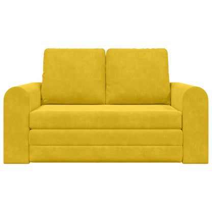 Divano letto Giallo 148 x 71 x 83 cm Velluto | homemem39