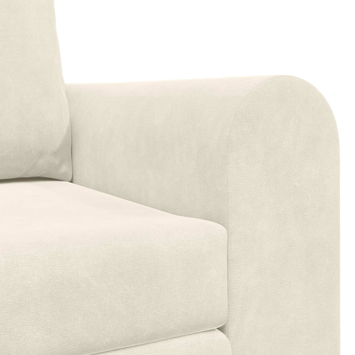 Divano letto Crema 148 x 71 x 83 cm Velluto