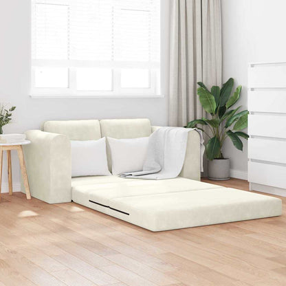 Divano letto 60cm Crema Velluto