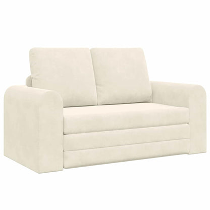 Divano letto 60cm Crema Velluto
