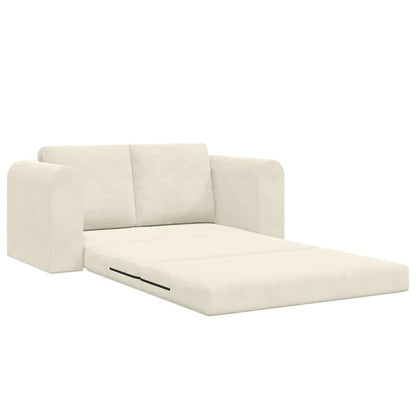 Divano letto 60cm Crema Velluto