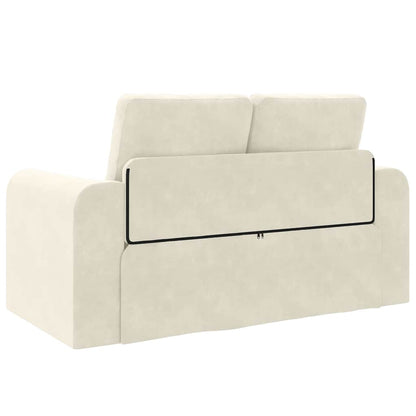 Divano letto 60cm Crema Velluto