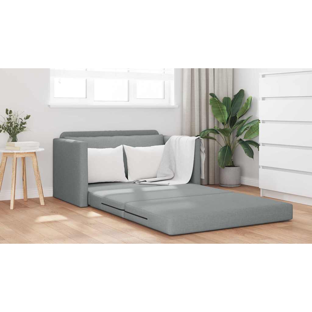 Divano letto 110cm Grigio chiaro Tessuto