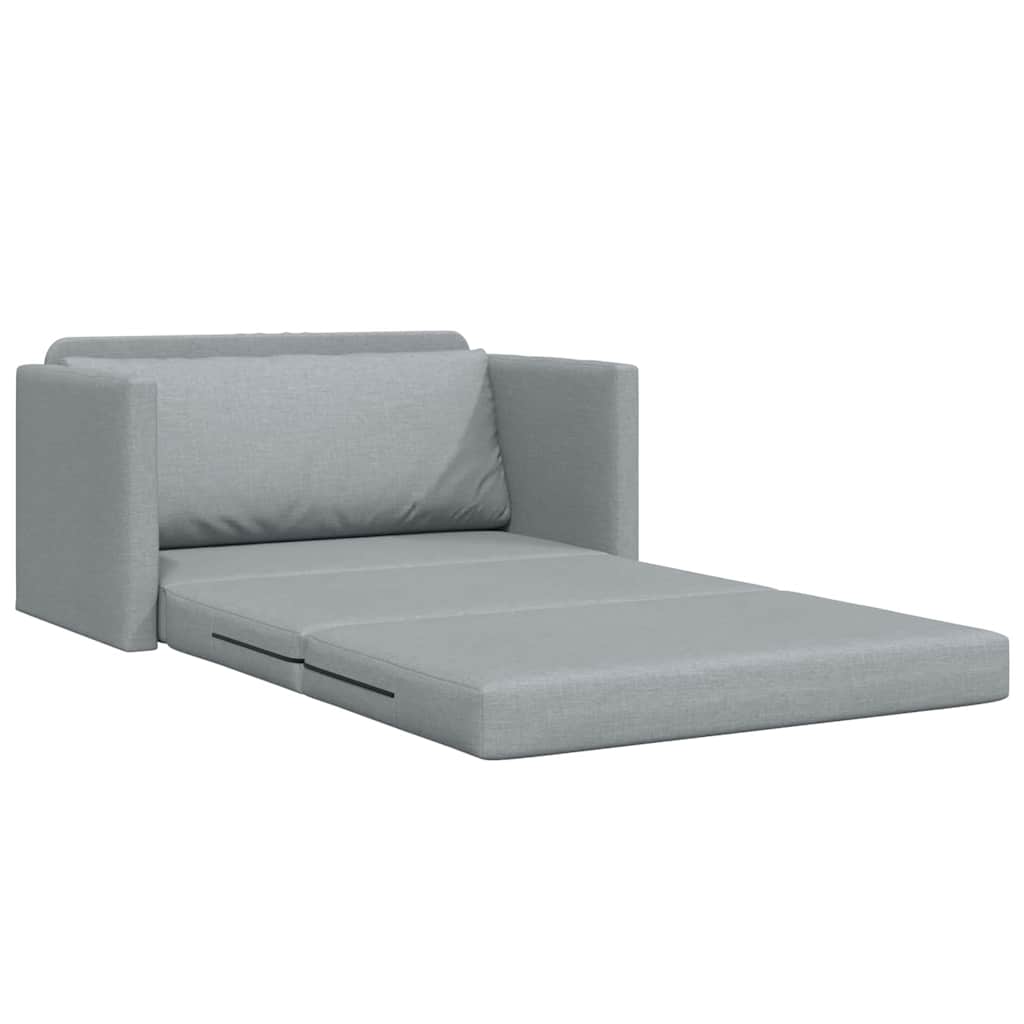 Divano letto 110cm Grigio chiaro Tessuto