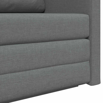 Divano letto 110cm Grigio scuro Tessuto | homemem39