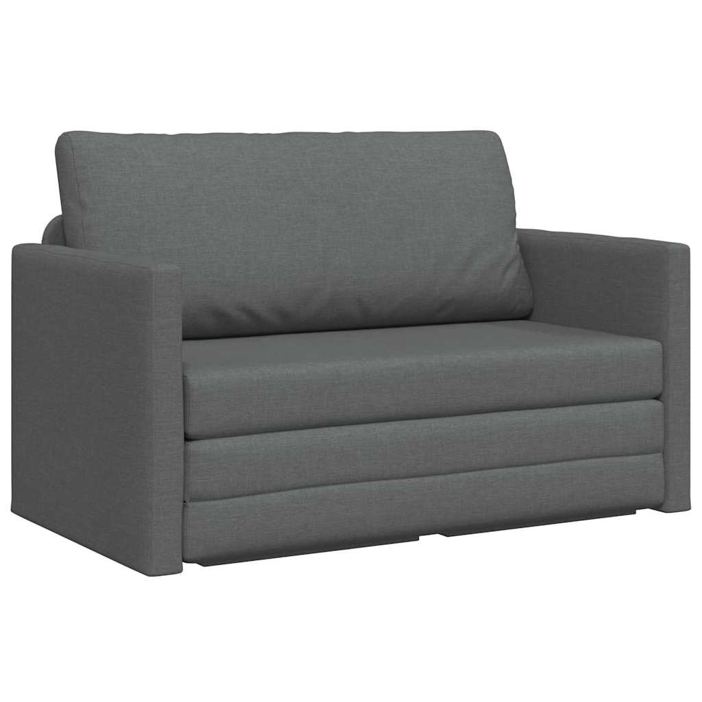 Divano letto 110cm Grigio scuro Tessuto