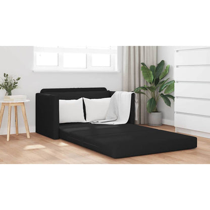 Divano letto 110cm Nero Tessuto