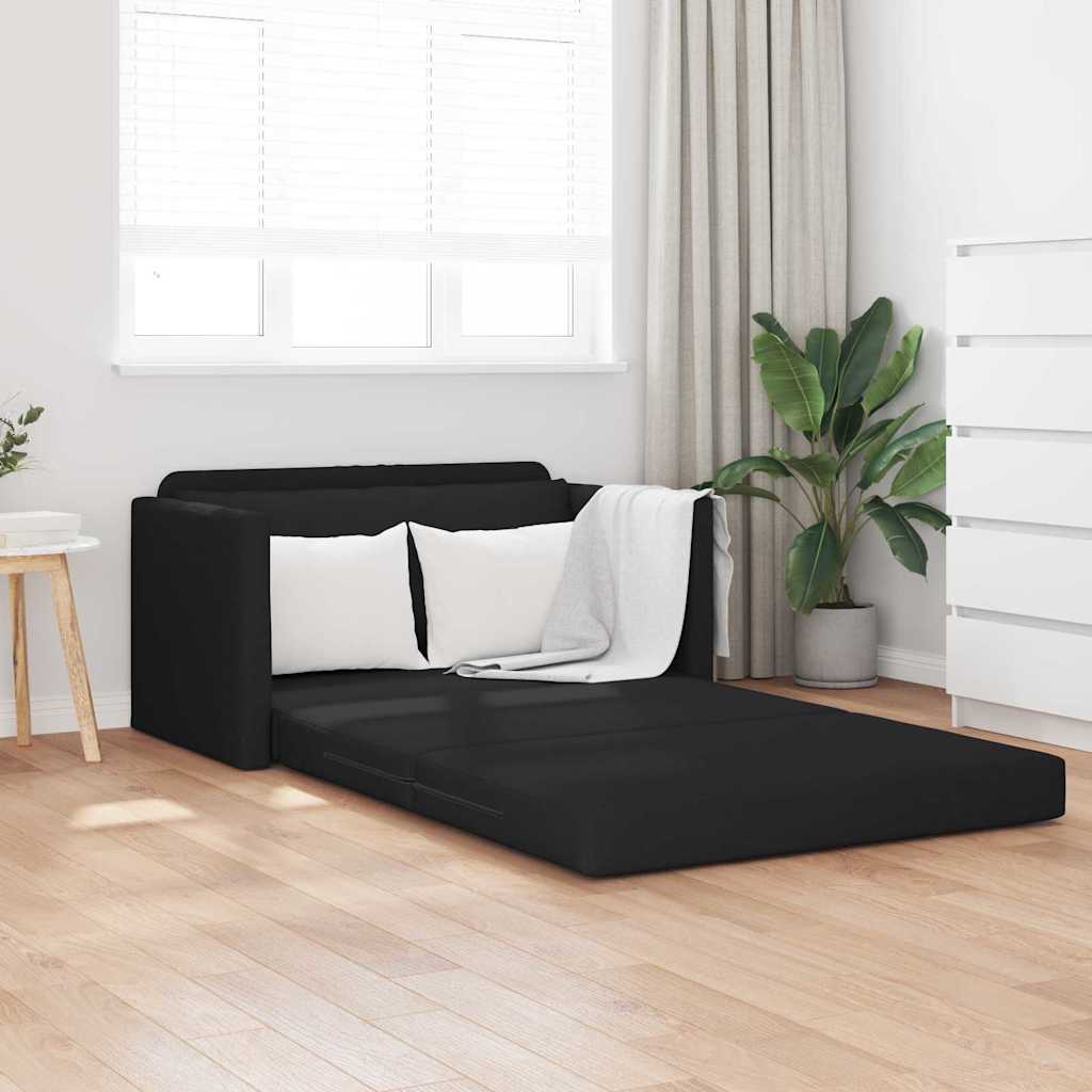 Divano letto 110cm Nero Tessuto